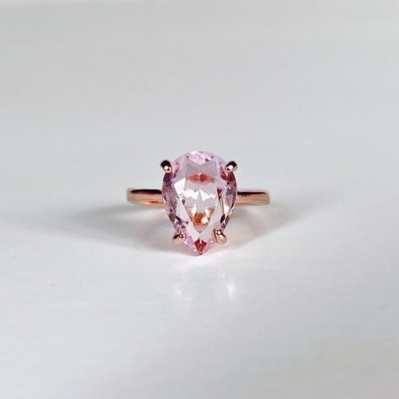 Madewell Jewelry - Rose gold & pink tourmaline ring bohemian